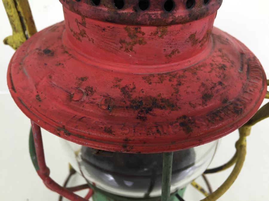 Vintage Adams Westlake Co Railroad Lantern Painted Rastafarian Reggae [Photo 6]