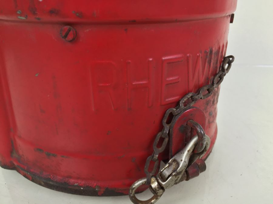 Vintage German Rhewum Red Railroad Lantern  [Photo 14]