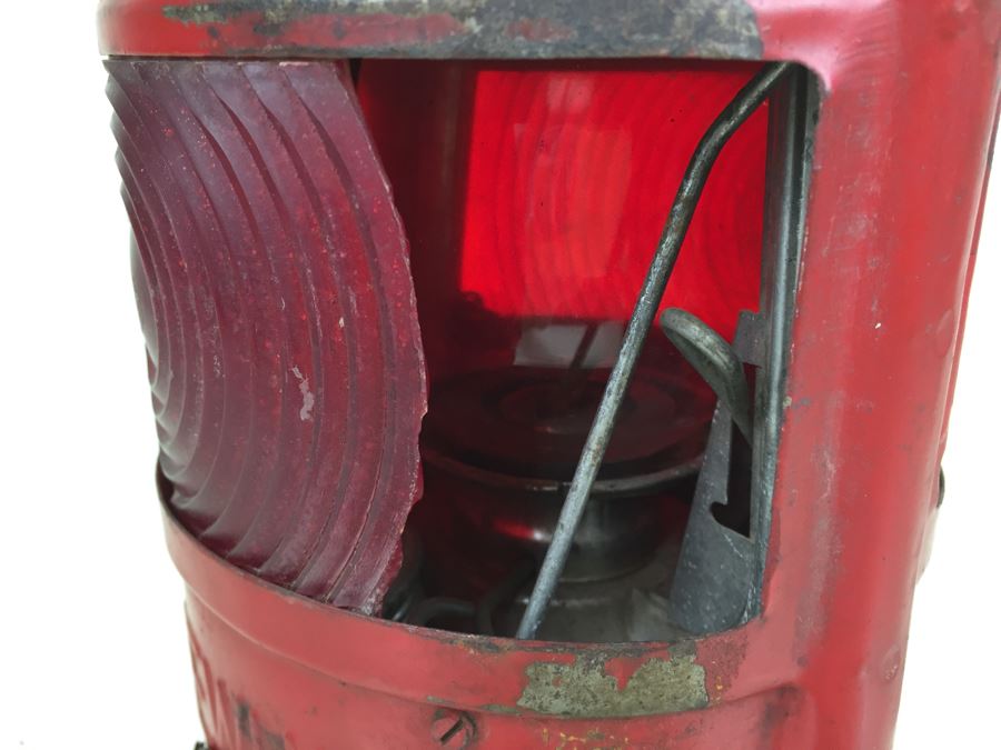 Vintage German Rhewum Red Railroad Lantern  [Photo 13]
