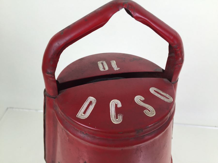 Vintage German Rhewum Red Railroad Lantern  [Photo 8]