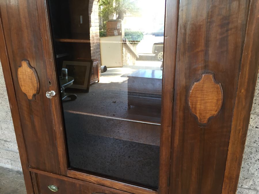 Vintage Cabinet With Glass Door Front And Drawer [Photo 18]