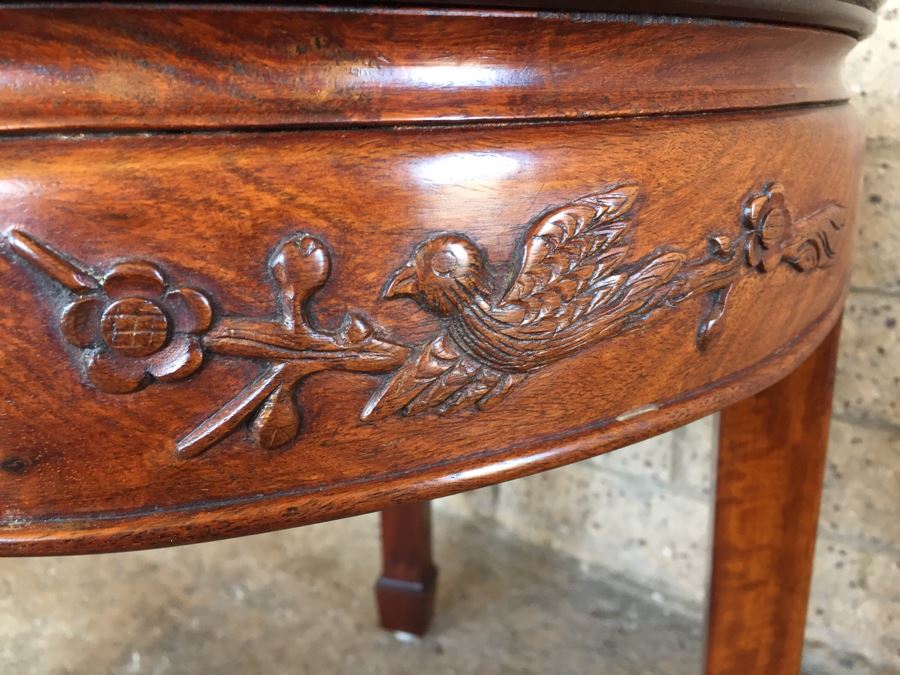 Round Rosewood Coffee Table Side Table [Photo 6]