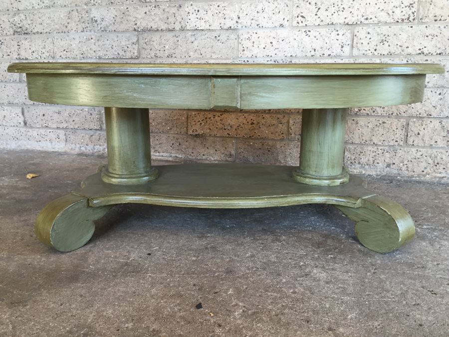 Vintage Avocado Green Coffee Table [Photo 8]