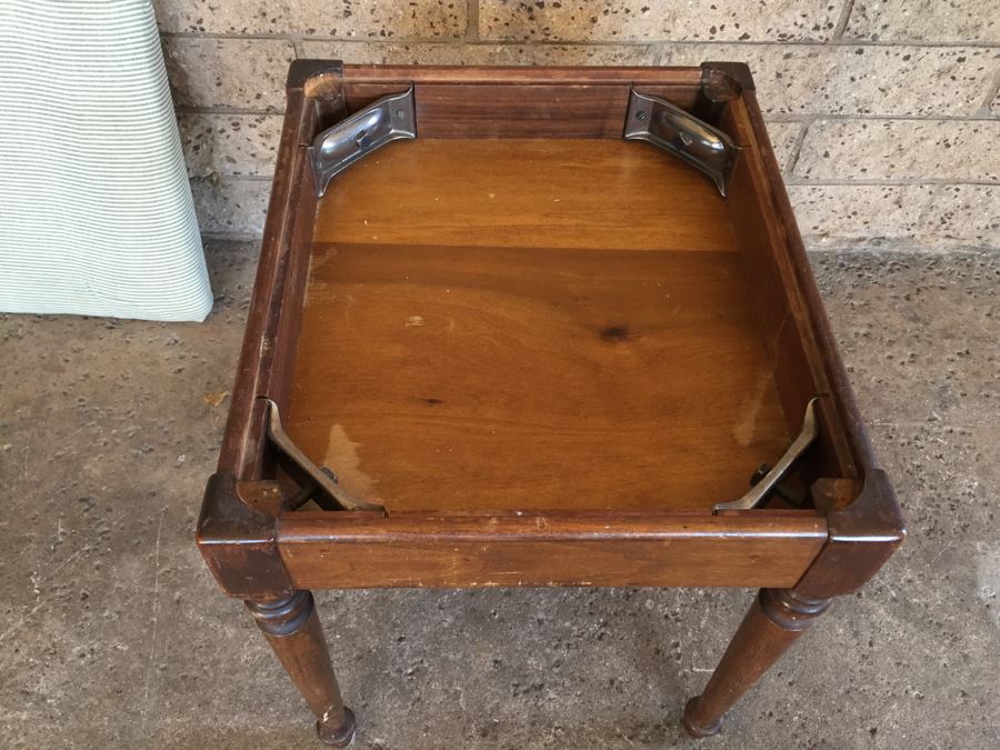 Vintage Wooden Bench With Storage [Photo 3]
