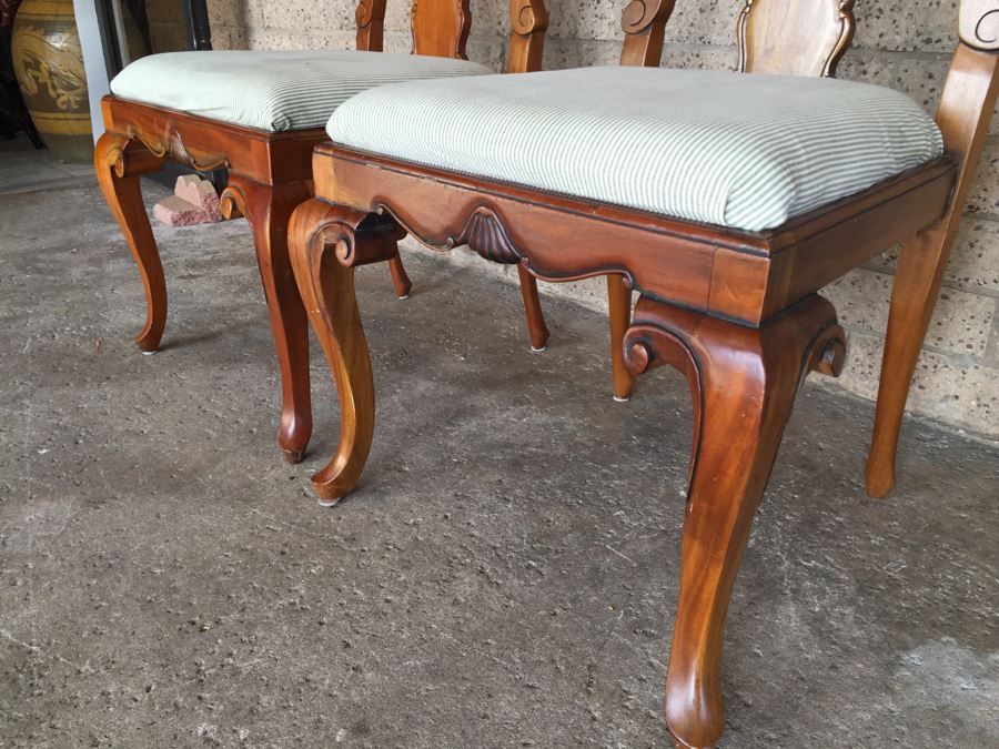 Pair Of Queen Anne Style Side Chairs [Photo 10]