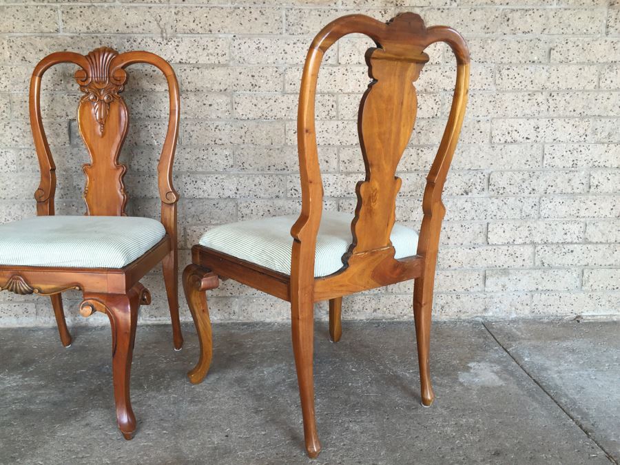 Pair Of Queen Anne Style Side Chairs [Photo 14]