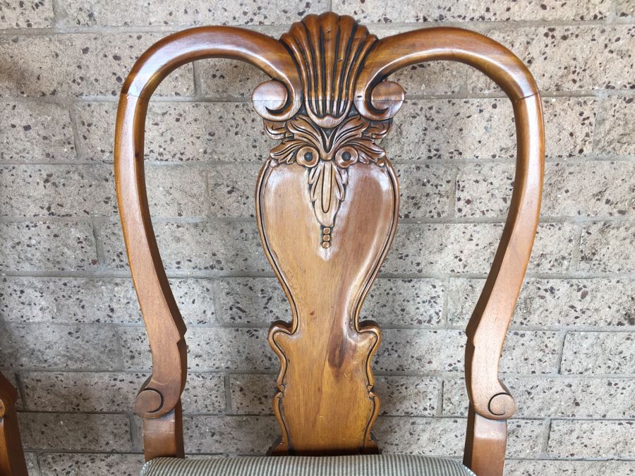 Pair Of Queen Anne Style Side Chairs [Photo 6]