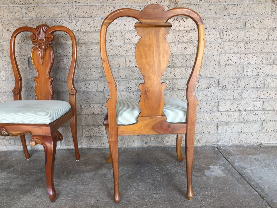 Pair Of Queen Anne Style Side Chairs [Photo 15]