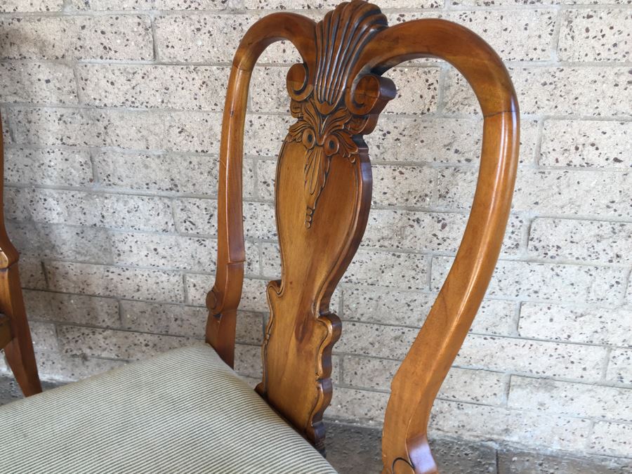 Pair Of Queen Anne Style Side Chairs [Photo 11]