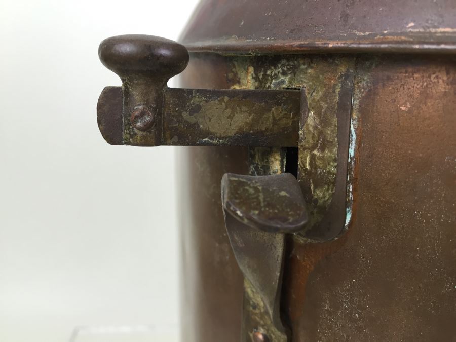 Large Vintage Japanese Ship Lantern Copper Brass Stern Nautical Naval Light [Photo 25]