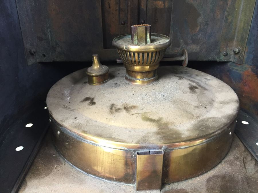 Large Vintage Japanese Ship Lantern Copper Brass Stern Nautical Naval Light [Photo 19]