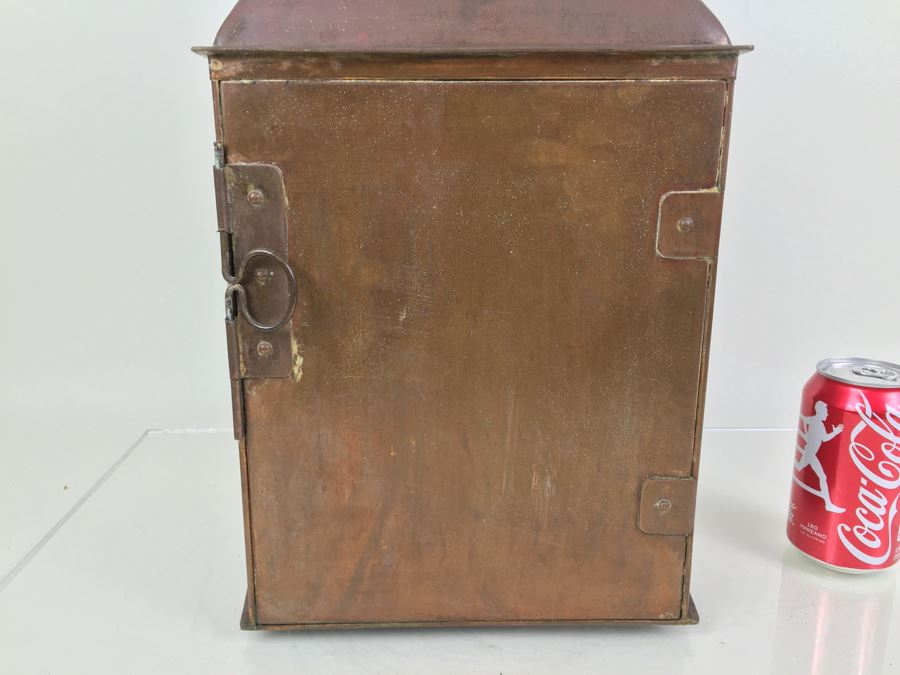 Large Vintage Japanese Ship Lantern Copper Brass Stern Nautical Naval Light [Photo 16]