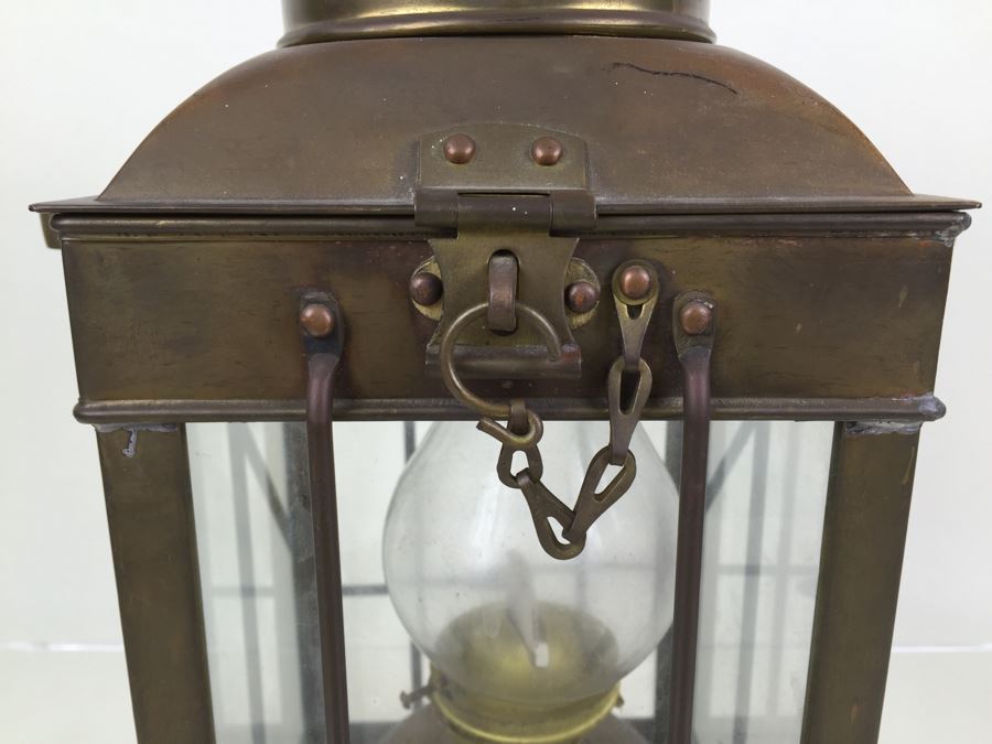 Vintage Viking Brass Lantern Hanging Nautical Ship Maritime [Photo 6]