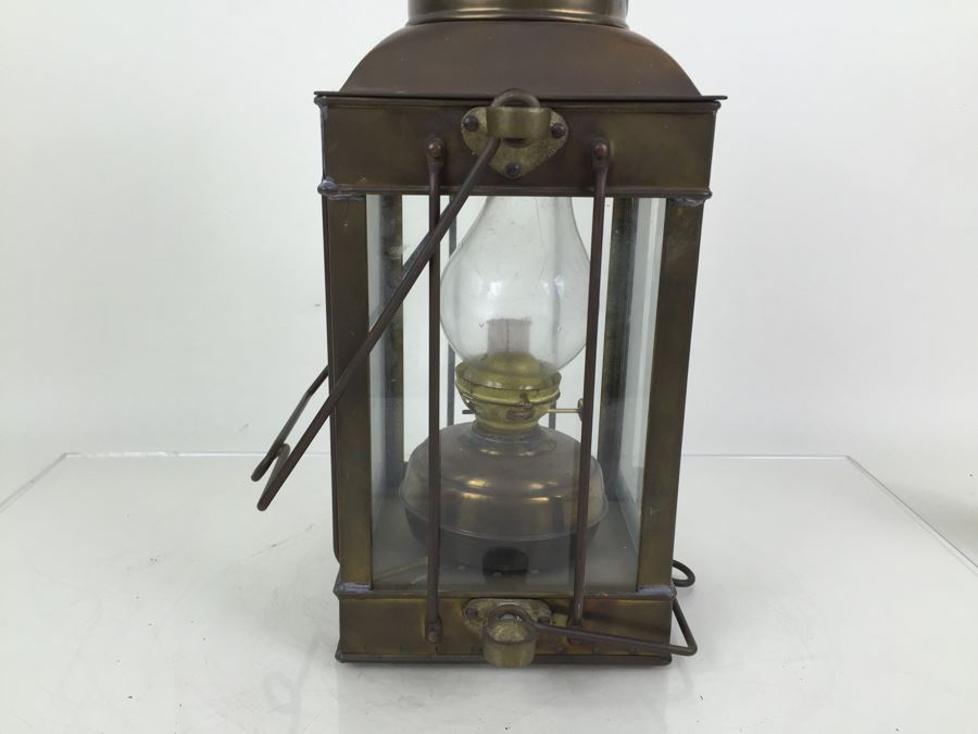 Vintage Viking Brass Lantern Hanging Nautical Ship Maritime [Photo 11]