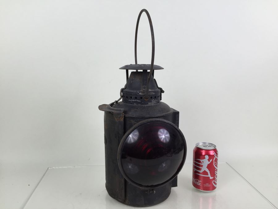Antique Railroad Lantern The Non Sweating Adlake Lamp Chicago Adams & Westlake Company Marked SP