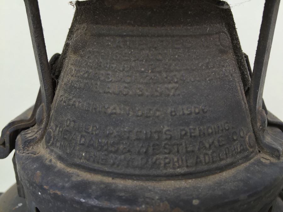 Antique Railroad Lantern The Non Sweating Adlake Lamp Chicago Adams & Westlake Company Marked SP [Photo 4]