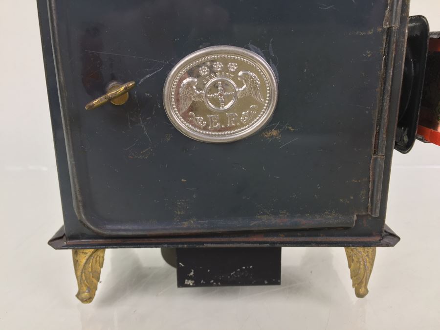 Antique Magic Lantern Ernest Plank Lantern Projector With 1 Glass Slide Film Projector E.P. Made In Germany Great Condition [Photo 6]