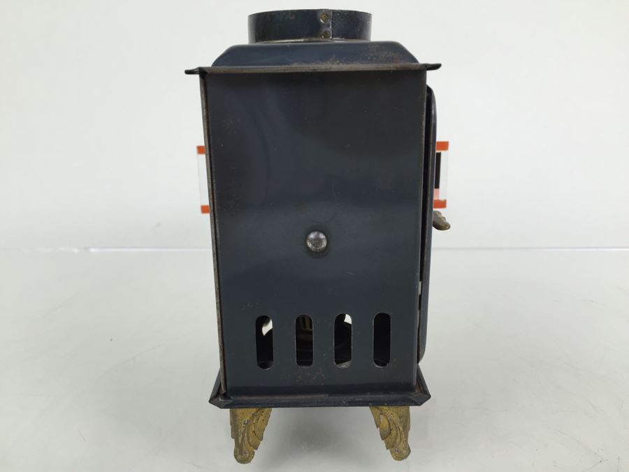 Antique Magic Lantern Ernest Plank Lantern Projector With 1 Glass Slide Film Projector E.P. Made In Germany Great Condition [Photo 15]