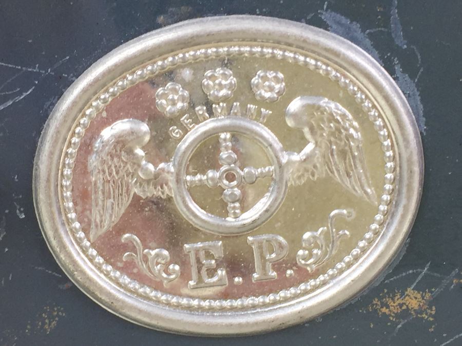 Antique Magic Lantern Ernest Plank Lantern Projector With 1 Glass Slide Film Projector E.P. Made In Germany Great Condition [Photo 3]