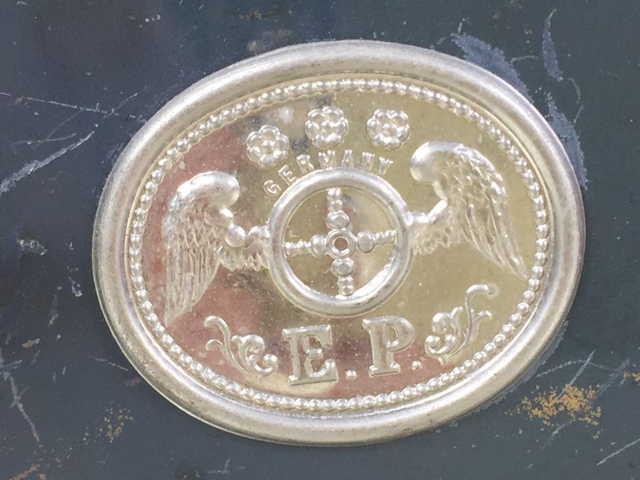 Antique Magic Lantern Ernest Plank Lantern Projector With 1 Glass Slide Film Projector E.P. Made In Germany Great Condition [Photo 7]