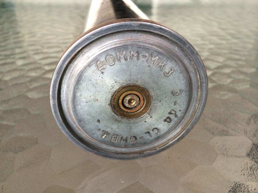 USS Halsey - President's Day 21 Gun Salute - Used 40mm MK3 Shell Engraved [Photo 5]