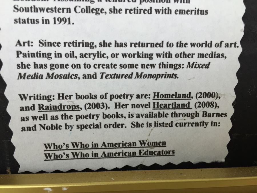 Set Of 3 Original Mixed Media Floral Paintings Signed By Artist Ellablanche Kezar Salmi [Photo 16]