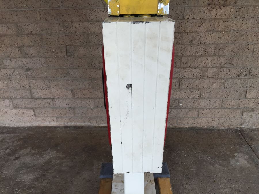 Vintage Early 1970's McDonalds Drive-Thru Sign On Cast Iron Base Featuring The Golden Arches [Photo 14]