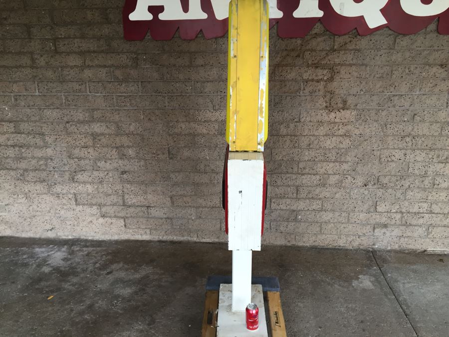 Vintage Early 1970's McDonalds Drive-Thru Sign On Cast Iron Base Featuring The Golden Arches [Photo 13]