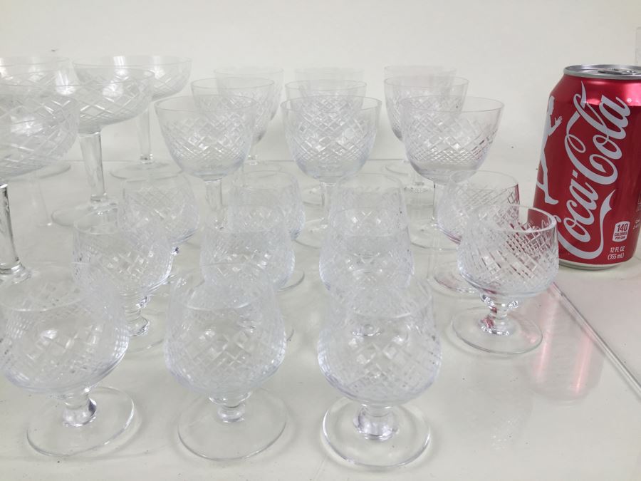 Large Lot Of Cut Glass Stemware [Photo 6]