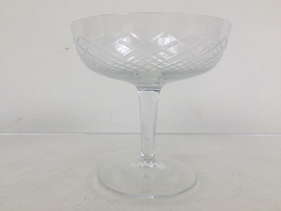 Large Lot Of Cut Glass Stemware [Photo 2]