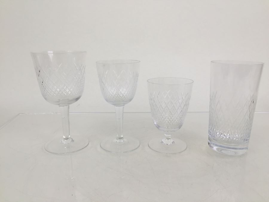 Large Lot Of Cut Glass Stemware And Glasses [Photo 17]