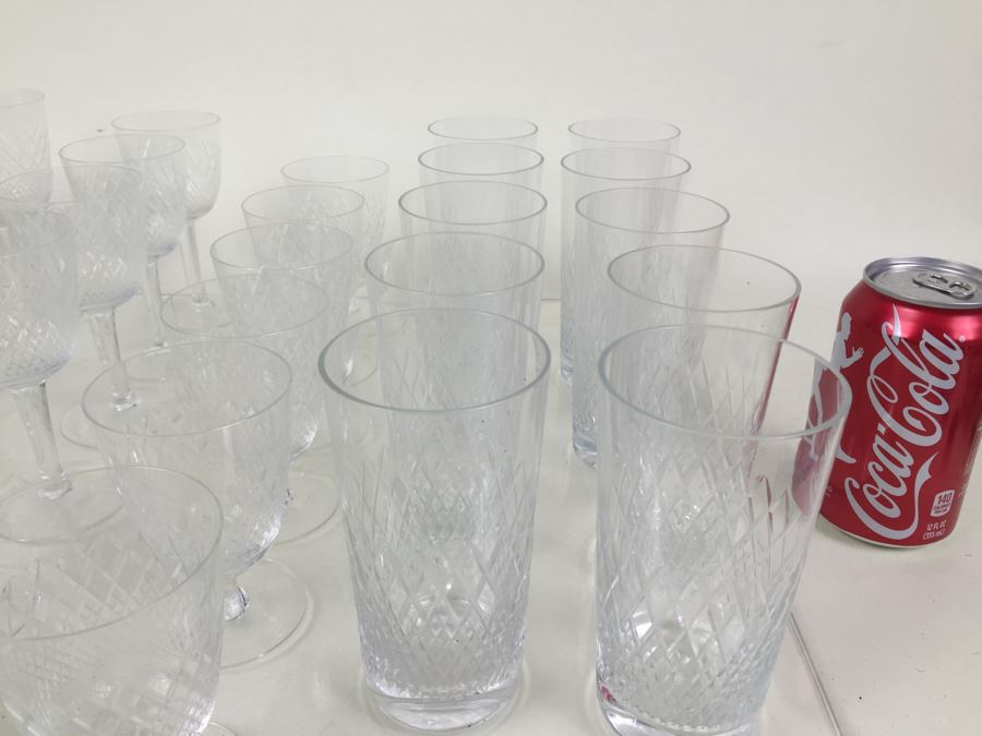 Large Lot Of Cut Glass Stemware And Glasses [Photo 4]