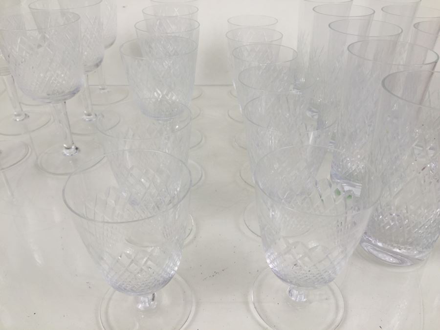 Large Lot Of Cut Glass Stemware And Glasses [Photo 7]