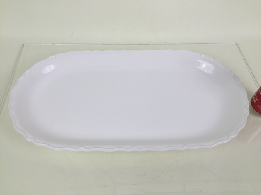 Large White Serving Platter By Ceriart, S.A. Made In Portugal [Photo 4]