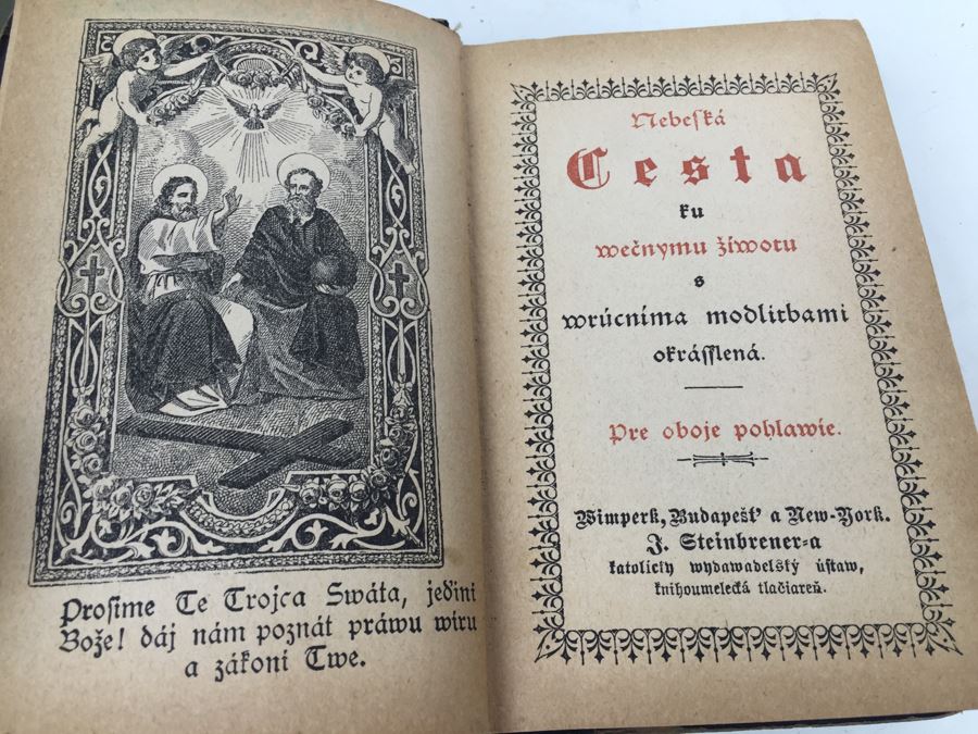 Old Leather Bound Foreign Bible [Photo 3]