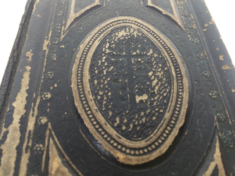 Old Leather Bound Foreign Bible [Photo 5]