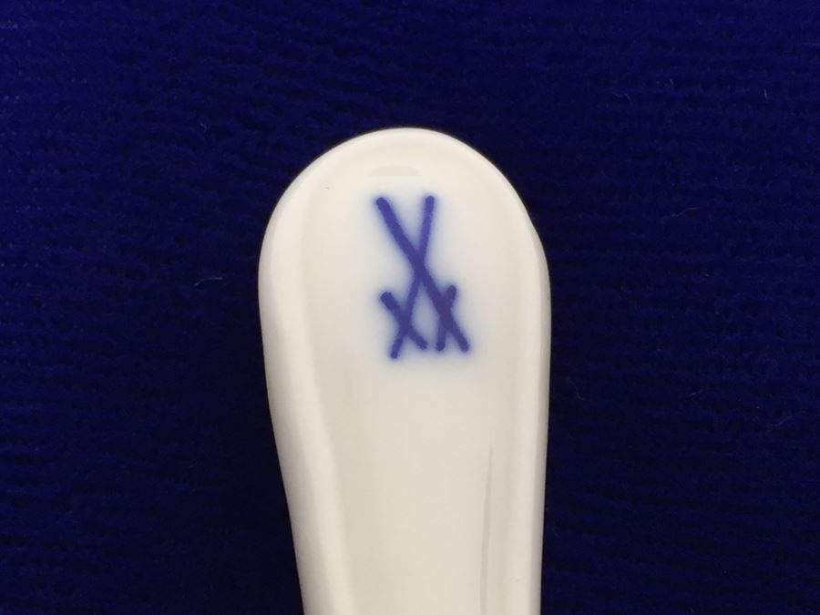 Meissen Porcelain Germany Small Ladle Blue Onion [Photo 3]