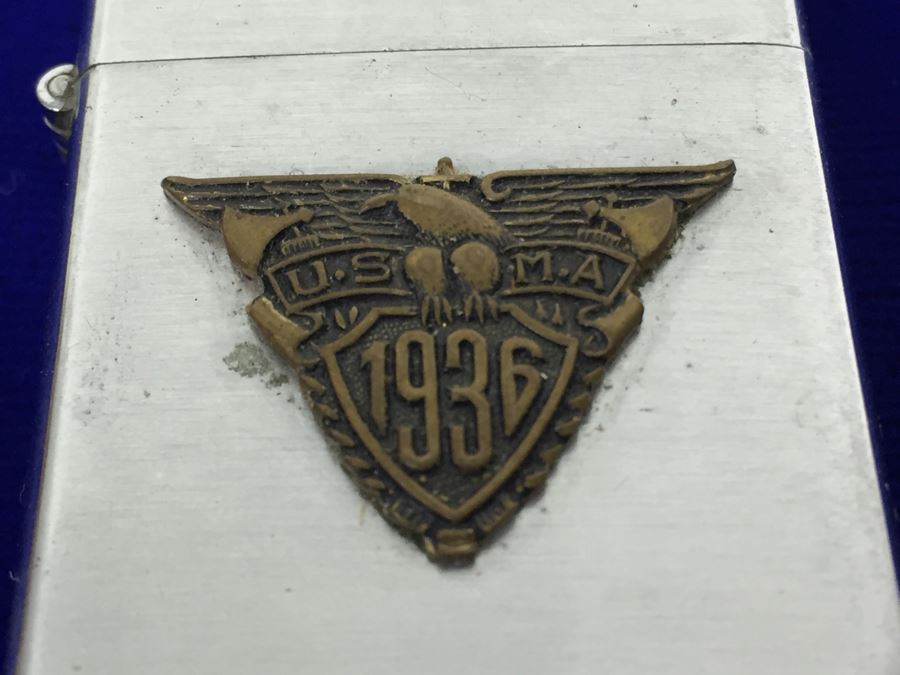 Vintage 1936 U.S.M.A. 25th Reunion HOWARD Made In Japan Lighter [Photo 4]