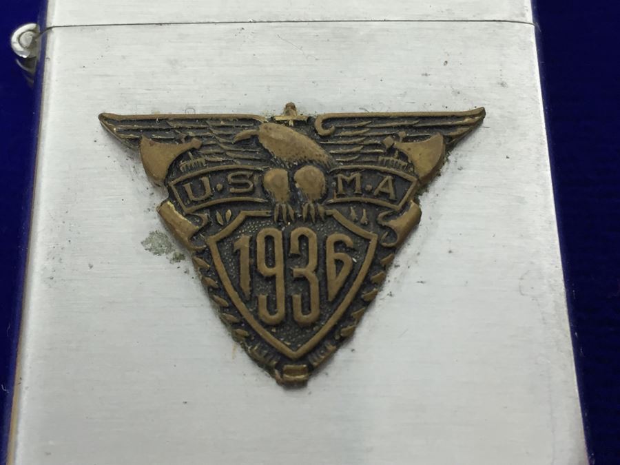 Vintage 1936 U.S.M.A. 25th Reunion HOWARD Made In Japan Lighter [Photo 2]