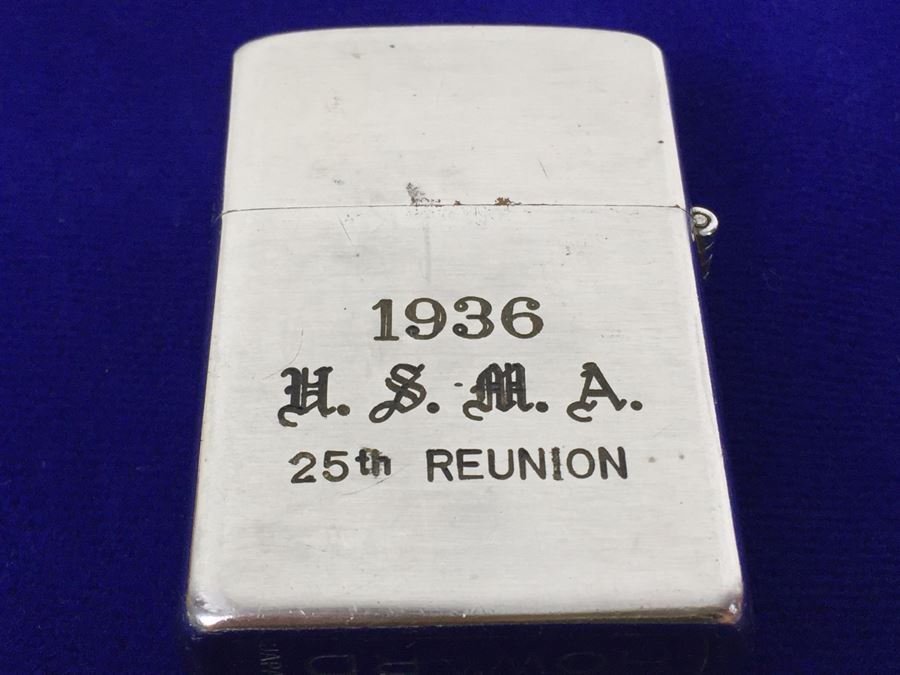 Vintage 1936 U.S.M.A. 25th Reunion HOWARD Made In Japan Lighter [Photo 3]