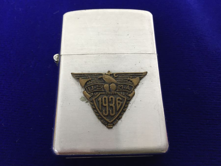 Vintage 1936 U.S.M.A. 25th Reunion HOWARD Made In Japan Lighter [Photo 1]