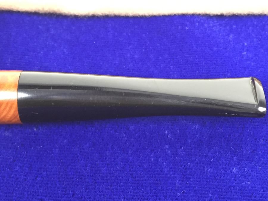 Vintage Straight Grain London Made Pipe With Pouch [Photo 11]