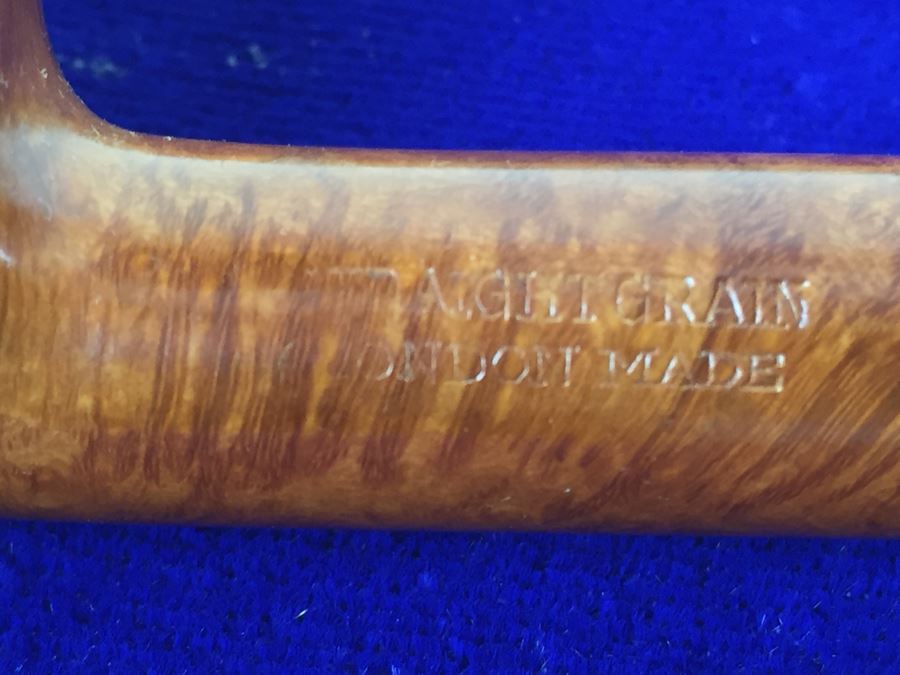 Vintage Straight Grain London Made Pipe With Pouch [Photo 7]