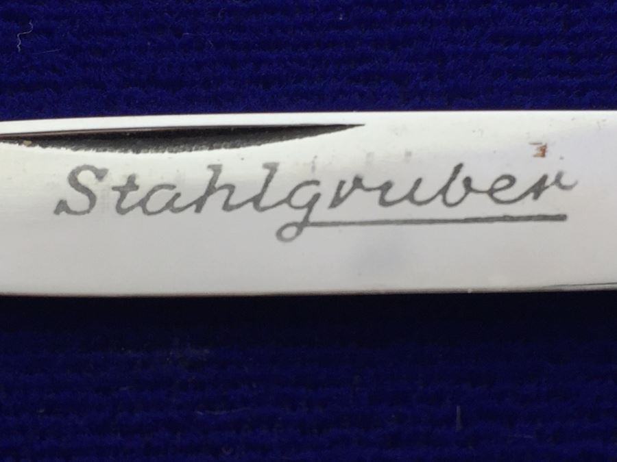 Vintage Kaufmann 55 Pocket Knife Solingen German With Pouch [Photo 7]