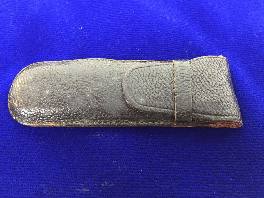 Vintage Kaufmann 55 Pocket Knife Solingen German With Pouch [Photo 5]