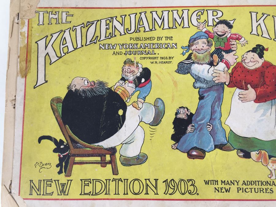Very Rare 1903 Printing The KatzenJammer Kids A Series Of Comic Pictures By Rudolph Dirks Published By The New York American And Journal W R Hearst [Photo 5]