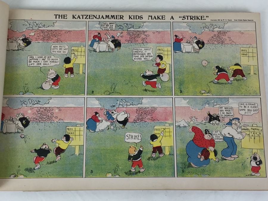 Very Rare 1903 Printing The KatzenJammer Kids A Series Of Comic Pictures By Rudolph Dirks Published By The New York American And Journal W R Hearst [Photo 25]