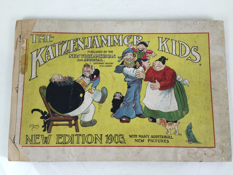 Very Rare 1903 Printing The KatzenJammer Kids A Series Of Comic Pictures By Rudolph Dirks Published By The New York American And Journal W R Hearst [Photo 4]
