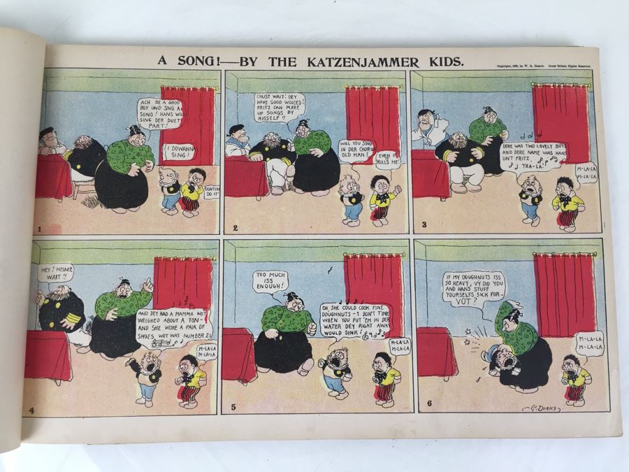 Very Rare 1903 Printing The KatzenJammer Kids A Series Of Comic Pictures By Rudolph Dirks Published By The New York American And Journal W R Hearst [Photo 26]