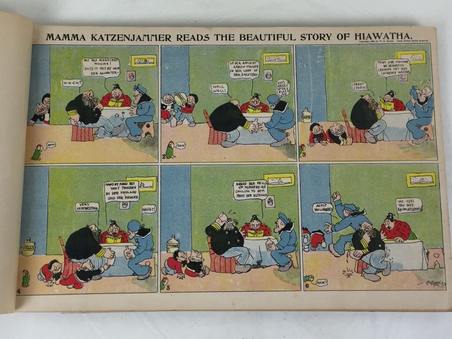 Very Rare 1903 Printing The KatzenJammer Kids A Series Of Comic Pictures By Rudolph Dirks Published By The New York American And Journal W R Hearst [Photo 20]